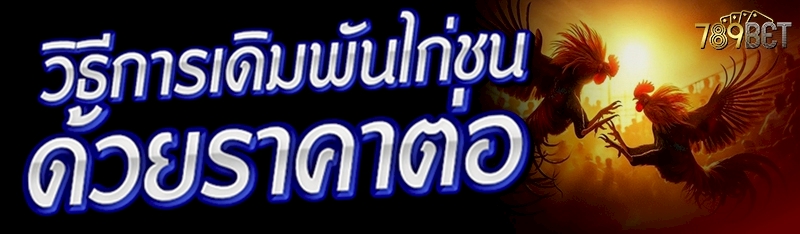 วิธีการเดิมพันไก่ชน ด้วยราคาต่อ 